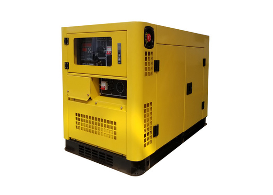 Rated Power 10kva Red Color Small Diesel Engine Generator Low Fuel Consumption